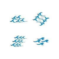 spruzzo acqua onda spiaggia logo e simbolo vettore