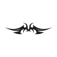 nero tribale tatuaggio astratto simbolo modello vettore