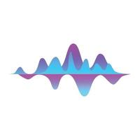 design delle onde audio vettore