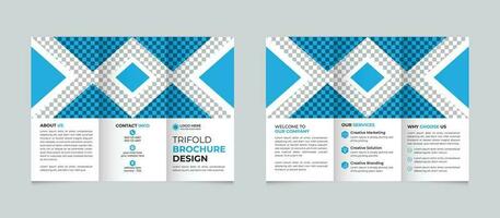 aziendale creativo moderno minimo attività commerciale trifold opuscolo design modello per il tuo azienda gratuito vettore