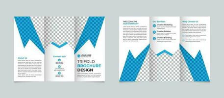 professionale creativo moderno attività commerciale trifold opuscolo design modello per il tuo azienda gratuito vettore