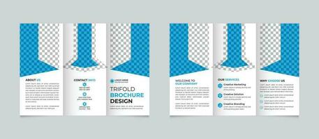 professionale moderno attività commerciale trifold opuscolo design modello per il tuo azienda gratuito vettore