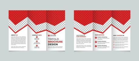 professionale creativo moderno attività commerciale trifold opuscolo design modello per il tuo azienda gratuito vettore