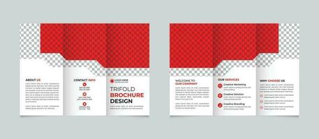 professionale creativo moderno attività commerciale trifold opuscolo design modello per il tuo azienda gratuito vettore