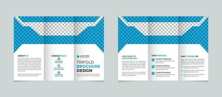 professionale aziendale creativo moderno attività commerciale trifold opuscolo design modello gratuito vettore