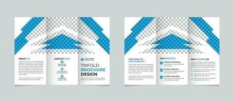 creativo moderno minimo attività commerciale trifold opuscolo design modello gratuito vettore