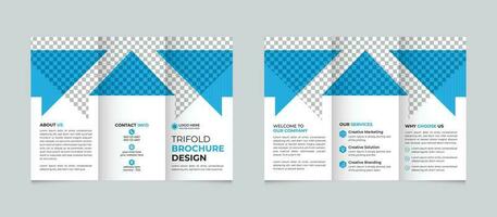 professionale aziendale creativo moderno attività commerciale trifold opuscolo design modello per il tuo azienda gratuito vettore