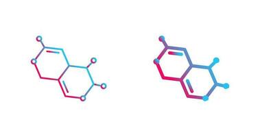 icona del vettore della molecola