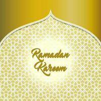 Ramadan kareem saluto carta islamico vettore design