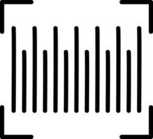 codice a barre vettore icona design