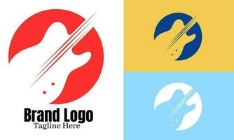 musica logo vettore design illustrazione