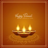 Fondo di Diwali felice decorativo astratto vettore