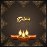 Priorità bassa felice astratta di festival di Diwali vettore