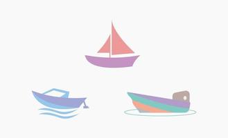 illustrazione di disegno vettoriale clipart di barca