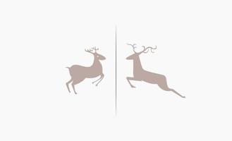 renna o cervo clipart icona disegno vettoriale