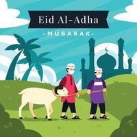 concetto di eid al adha vettore