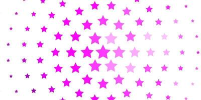 modello vettoriale rosa chiaro con stelle al neon