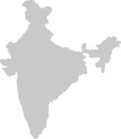 repubblica di India carta geografica nel piatto stile. vettore