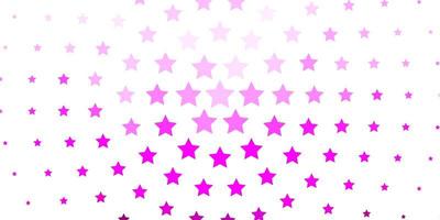 motivo vettoriale rosa viola chiaro con stelle astratte