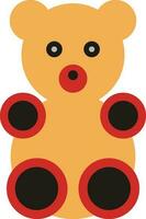 illustrazione di colorato teddy orso icona. vettore