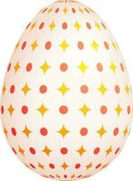 brillante rosa Pasqua uovo decorato di stelle e punti. vettore