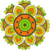 creativo colorato floreale mandala design. vettore