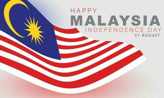 Malaysia indipendenza giorno. sfondo, striscione, carta, manifesto, modello. vettore illustrazione.