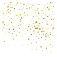 celebrazione di coriandoli di stelle d'oro vettore