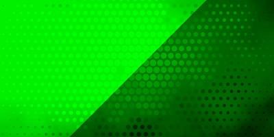 texture vettoriale verde chiaro con cerchi illustrazione colorata con punti sfumati in stile natura design per poster banner