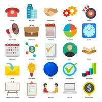 un' collezione di 25 vettore icone che rappresentano vario aspetti di attività commerciale gestione. queste icone può essere Usato per migliorare presentazioni, siti web, o qualunque design relazionato per attività commerciale