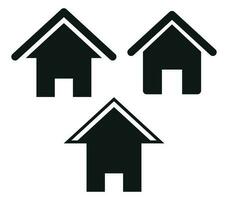 casa o Casa simbolo icona vettore design illustrazione su bianca sfondo.