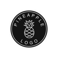 ananas logo design vettore