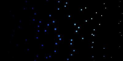 trama vettoriale blu scuro con bellissime stelle illustrazione decorativa con stelle su tema modello astratto per telefoni cellulari