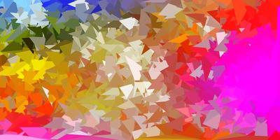modello di triangolo astratto vettoriale multicolore chiaro