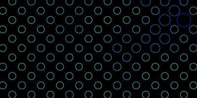 motivo vettoriale blu scuro con sfere disegno decorativo astratto in stile sfumato con motivo a bolle per annunci aziendali