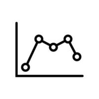 grafico icona vettore. analisi illustrazione cartello. analitica simbolo o logo. vettore