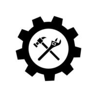 laboratorio icona vettore. riparazione illustrazione cartello. servizio centro simbolo. ingegneria logo. vettore