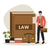 legale legge giustizia servizio vettore concetto illustrazione
