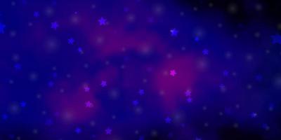 trama vettoriale blu rosa scuro con bellissime stelle illustrazione astratta geometrica moderna con tema stelle per telefoni cellulari