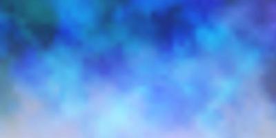 layout vettoriale blu rosa scuro con illustrazione astratta cloudscape con motivo a nuvole sfumate colorate per i tuoi annunci pubblicitari