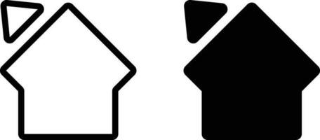 Casa icone impostare. casa icona collezione. piatto stile case simboli per applicazioni e siti web. vettore