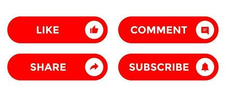 piace, commento, Condividere, e sottoscrivi icona vettore. supporto e sottoscrizione elementi vettore
