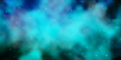 sfondo vettoriale azzurro con stelle piccole e grandi che brillano illustrazione colorata con design di stelle piccole e grandi per la tua promozione aziendale