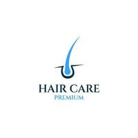 capelli follicolo logo per capelli cura clinica design concetto vettore illustrazione simbolo icona