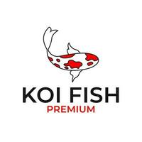 koi pesce logo design vettore concetto illustrazione idea