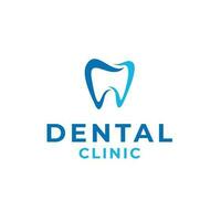 creativo dentale clinica logo design illustrazione simbolo icona vettore