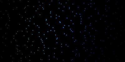 sfondo vettoriale blu scuro con stelle piccole e grandi sfocatura design decorativo in stile semplice con tema stelle per telefoni cellulari