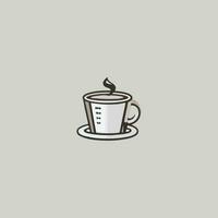 caffè tazza piatto icona illustrazione vettore