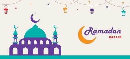 ramadan kareem e cultura islamica vettore