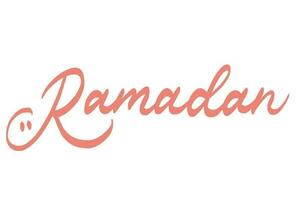 Ramadan lettering arte illustrazione vettore